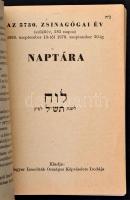 Az 5730. zsinagógai év naptára. Bp., 1969, Magyar Izraeliták Országos Képviselete Irodája. Kiadói pa...