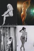 cca 1973 A gyönyörök kertjének legszebb virágszálai, 13 db szolidan erotikus fénykép, vintage negatí...