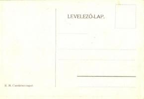 Helyettes parancsnok; R. M. cserkészcsapata / Hungarian scout art postcard s: Márton L