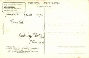Skót cserkész; kiadja a Magyar Cserkész Szövetség / boy scout from Scotland, art postcard s: Márton ...