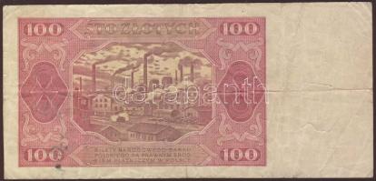 Lengyelország 1948. 100Zl T:II