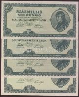 1946. 100.000.000Milpengő (4x) T:I