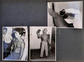 1960 Egyetemisták életéről készült fényképek két albumban, bulik, építőtáborok, kirándulások, tankör...