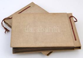 1960 Egyetemisták életéről készült fényképek két albumban, bulik, építőtáborok, kirándulások, tankör...