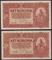 1920. 2K (2x) "."-tal, egyiken lemezhiba a "."-nál és a "0"-nál T:I