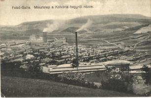 Felsőgalla (Tatabánya), Mésztelep a Kálvária hegyről nézve, cementgyár (kis szakadás / small tear)