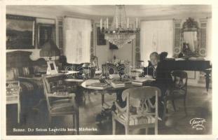 Selma Ottilia Lovisa Lagerlöf. Sunne, hem Marbacka / Swedish author of The Wonderful Adventures of Nils, interior