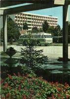 14 db MODERN főleg megíratlan magyar Ikarus autóbusz motívumlap, köztük 1 kihajtható és 2 nagyobb mé...