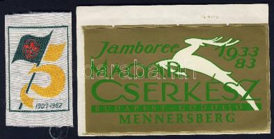 Cserkész felvaró és matrica