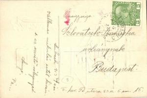 Hätt'st g'folgt! / Krampus in aircraft. Emb