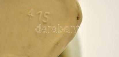 Royal Dux viza, kézzel festett, jelzett, hibátlan, m:17,5 cm