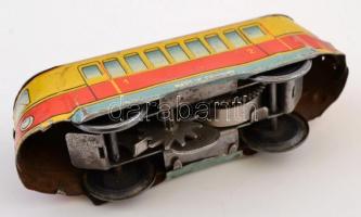 Régi fém összerakható játékvasút