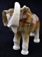 Royal Dux elefánt, kézzel festett, jelzett, hibátlan, m:14 cm