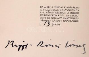 Rippl-Rónai József: - - emlékezései. Első kiadás.
Bp., 1911, Nyugat. (Világosság ny.). 159p., 11t. ...