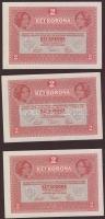 1917. 2K (3x) egymásutáni sorszámmal T:II+ Egyszer hajtva!