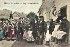 Magyar paraszt lakodalom / Hungarian peasat wedding, folklore / Ung. Bauernhochzeit