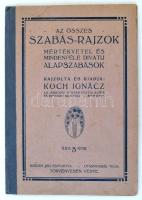 cca 1910-1920 Az összes szabás-rajzok mértékvétel és mindenféle divatu alapszabások. Rajzolta és kiadja Koch Ignác, Szeged. Bp., Löbl D. és Fia Könyvnyomdája-ny. Félvászon-kötés.