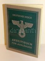 1936 Deutsches Reich fényképes munkakönyv külföldieknek