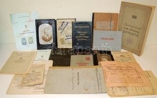 1912-1991 20 db érdekes, főként arcképes igazolvány, okmány