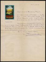 1927 Újtátrafüred (Novy Smokovec), A Palace Sanatorium Dr. Szontagh fejléces levélpapírja
