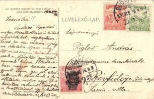 Külügy-Hadügy egyetlen magyar katonai hetilap reklámlapja. Budapest Népszínház utca 16. / Hungarian ...