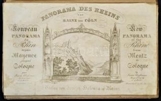 cca 1840 Ursinus, Jean: Panorama des Rheins von Mainz bis Cöln / Panorama of the Rhine from Mainz to...