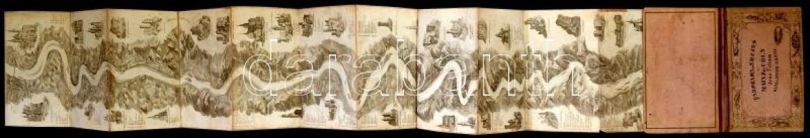 cca 1840 Ursinus, Jean: Panorama des Rheins von Mainz bis Cöln / Panorama of the Rhine from Mainz to...