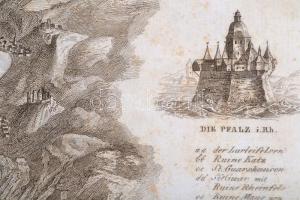 cca 1840 Ursinus, Jean: Panorama des Rheins von Mainz bis Cöln / Panorama of the Rhine from Mainz to...