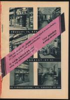 1932 Bp., Hatschek és Farkas Fotó és Optikai Szaküzletének képekkel illusztrált katalógusa, 110p