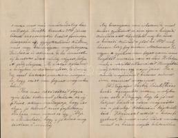 1883 Nagyenyed, Vincze Dániel (?-?) levele neveltje, Nyáry László (?-?) apjának, Nyáry Sándornak (?-...