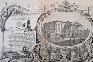 1853 Kubinyi Ferenc: Mutatvány Magyarország képekben czimű munkához. Nagyméretű fametszet. Varzsányi...