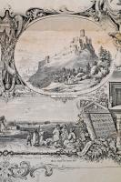 1853 Kubinyi Ferenc: Mutatvány Magyarország képekben czimű munkához. Nagyméretű fametszet. Varzsányi...