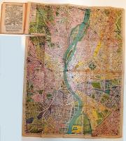 cca 1947 Soits György: Merre menjek Budapest útmutató, térkép és utcajegyzég az új utcanevekkel