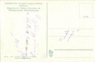 Lakodalomba hívogató magyar-székely legények / Magyarische Székler Burschen im Prunkgewande (Siebenb...