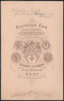 1877 Verebélyi László (1841-1922) orvos-sebészdoktor, műtősebészet magántanára, keményhátú műtermi f...