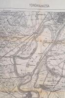 cca 1912 Törökkanizsa (Novi Kneževac, Neu-Kanischa) és környékének katonai térképe, 1:75000, 48x62 c...