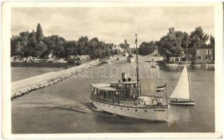 Siófok - 12 db MODERN városképes lap az 50-es évekből / 12 modern town-view postcards