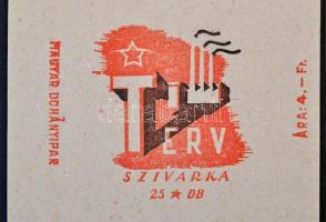 cca 1950 5 db még hajtatlan cigarettásdoboz (Munkás, 10 éves a Fölművesszövetkezet, Symphonia szivar...