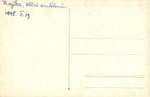 1948 Rajka, Hősök szobra, Hősi emlékmű, photo