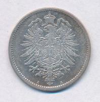 Német Birodalom 1876A 1M Ag T:2-,3 patina
German Empire 1876A 1 Mark C:VF,F patina
Krause KM#7