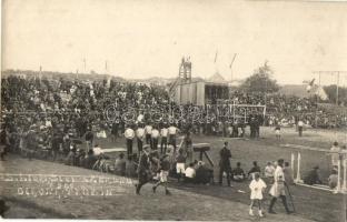1926 II. Sokolski Slet u Zemunu, Glavna Trübin / 2nd Sokol Meeting in Zemun, main tribune with athletes, photo