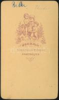 cca 1870 Belke Tivadar (1820-1875) a keszthelyi Gazdasági Tanintézet főkertésze, keményhátú műtermi ...