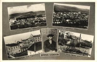 Szamosújvár, Gherla; látkép, fegyintézet, Rózsa Sándor és sírja, Turul kiadása / general view, prison, grave, tomb (EK)