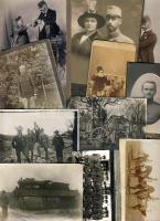 cca 1870-1940 11 db katonai témájú fotó / 11 pcs military photo