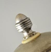 1913 ezüst (Ag.) kiöntő készlet, elefántcsont gyűrűkkel, jelzett, mesterjeggyel (HS), összesen: 4 db...