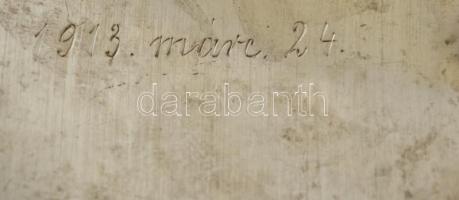 1913 ezüst (Ag.) kiöntő készlet, elefántcsont gyűrűkkel, jelzett, mesterjeggyel (HS), összesen: 4 db...