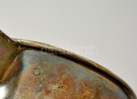 1913 ezüst (Ag.) kiöntő készlet, elefántcsont gyűrűkkel, jelzett, mesterjeggyel (HS), összesen: 4 db...