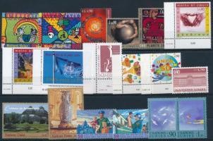 1998-2000 8 klf sor + 4 klf önálló érték, 1998-2000 8 diff sets + 4 diff stamps