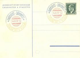 Ve Prospech Jezdeckého Olympijského Fondu. Jezdecky Sport Zoceluje Charakter a Svalstvo / For the be...