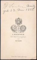 cca 1860 Gróf szlavnicai és bajnai Sándor Móric (1805-1878) az "Ördöglovas", főúr, európai...